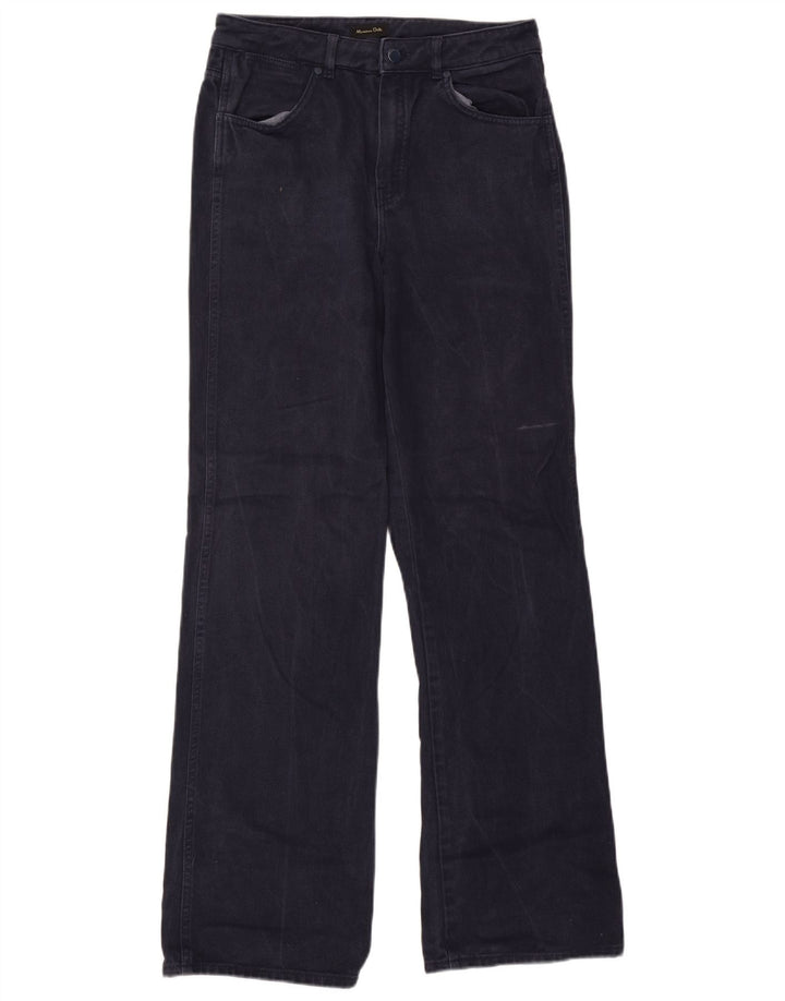Massimo Dutti Womens High Rise Bootcut Jeans EU 40 Médio W30 L33 Azul marinho