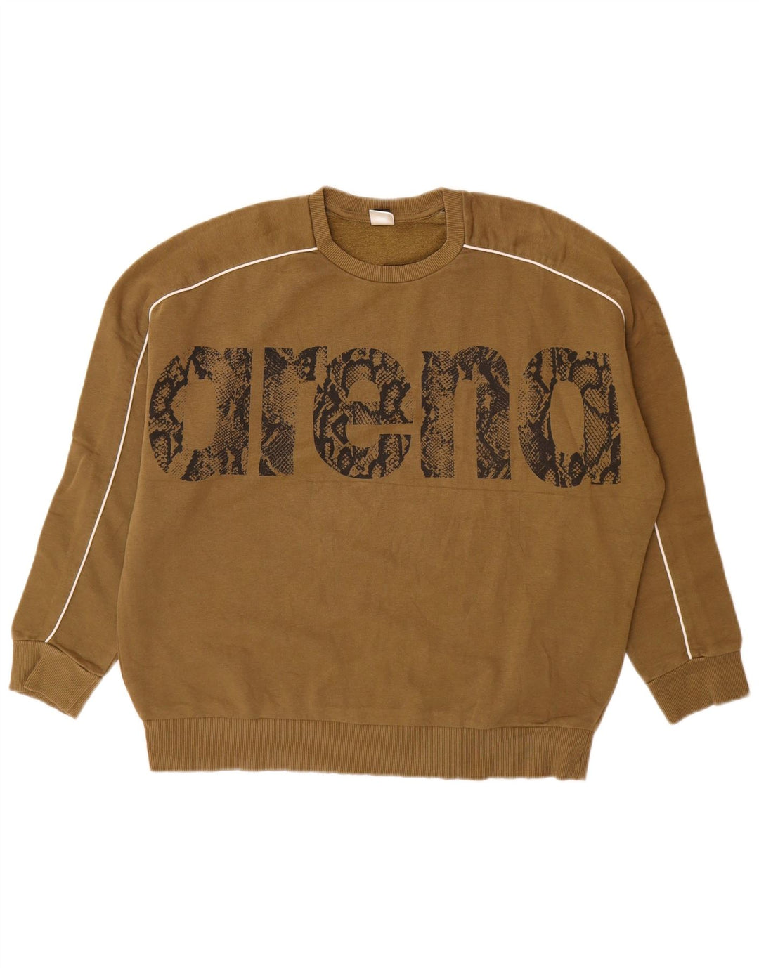 Arena moletom gráfico masculino jumper grande algodão cáqui