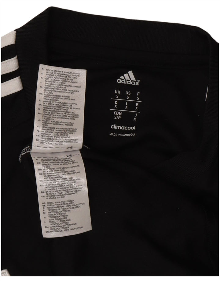 Adidas Mens Durham Graphic T-Shirt Top Pequeno Preto Colorblock Poliéster