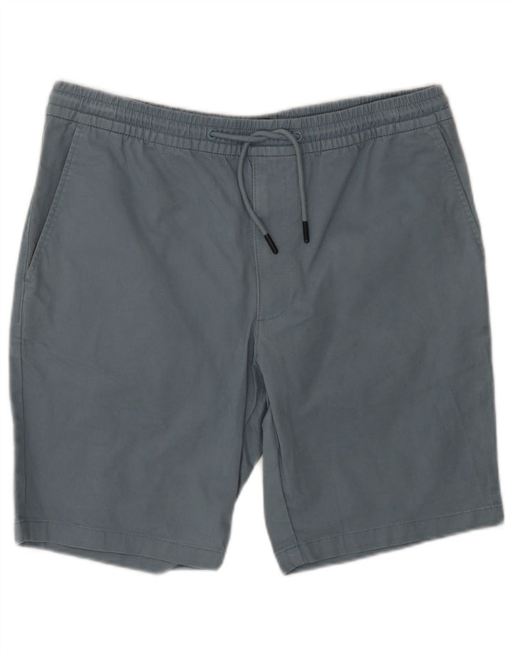 Shorts chino masculino Marks & Spencer W34 grande algodão azul