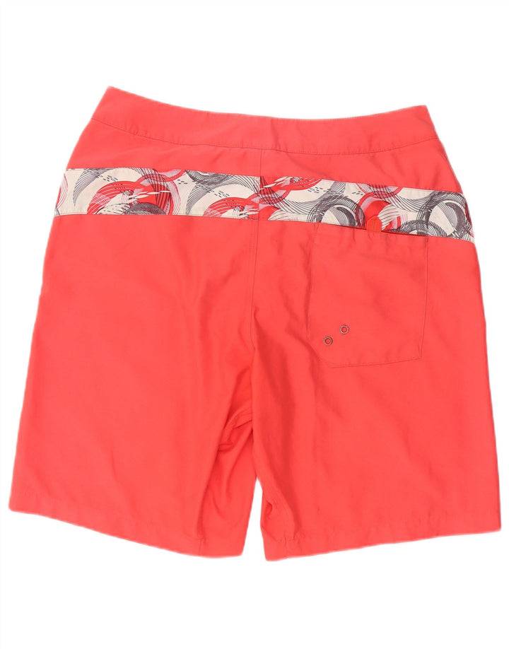 Shorts de natação masculinos Nike médio poliéster geométrico rosa