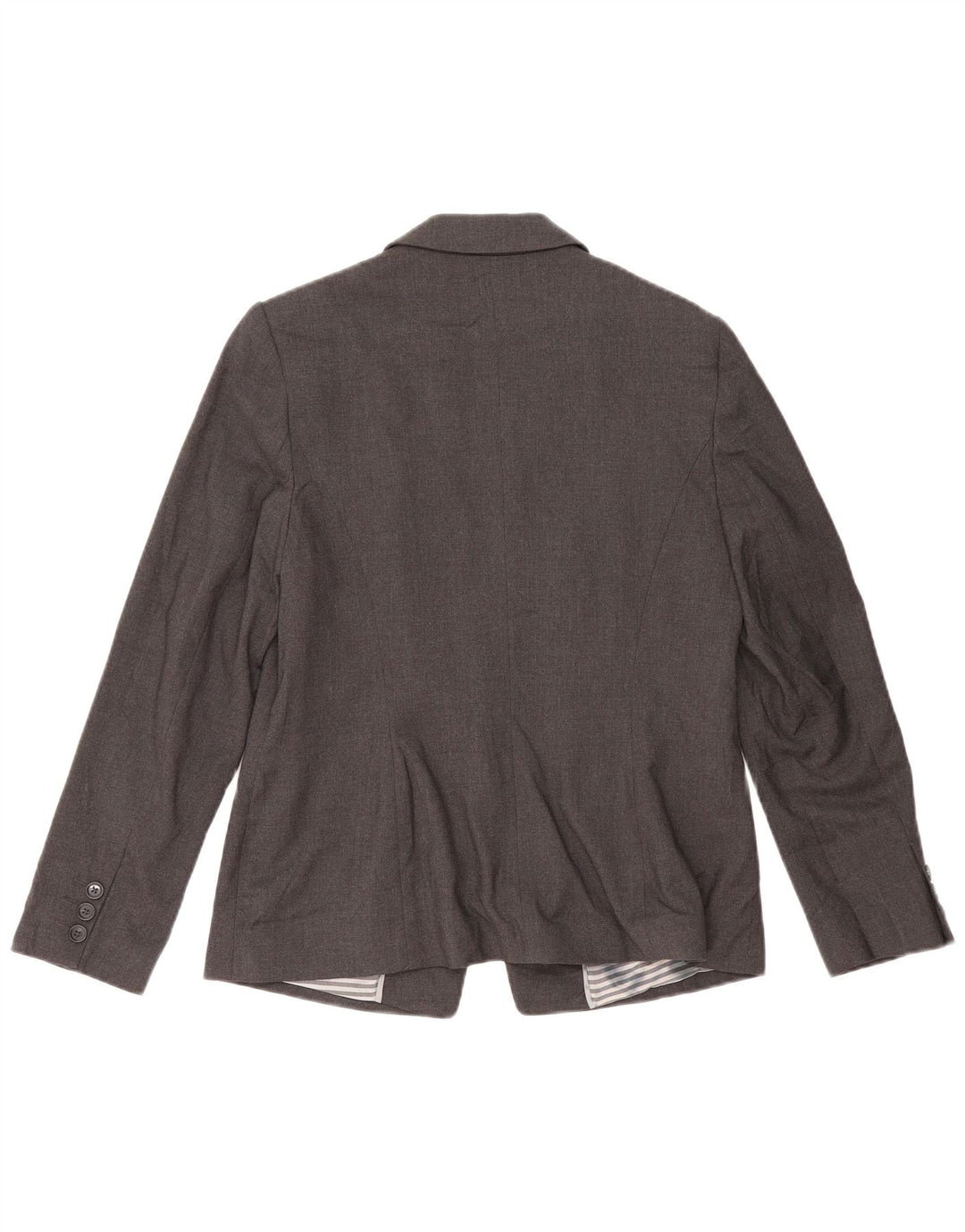 Jaqueta blazer feminina Marks & Spencer com 1 botão Reino Unido 14 grande cinza manchado