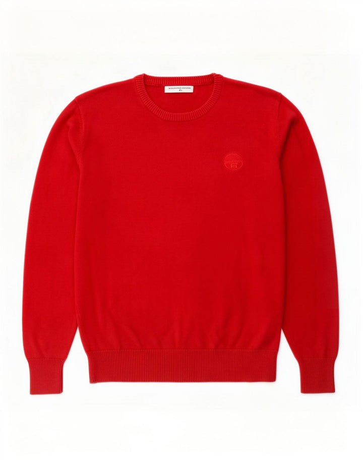 Suéter masculino North Sails com gola redonda XL algodão vermelho