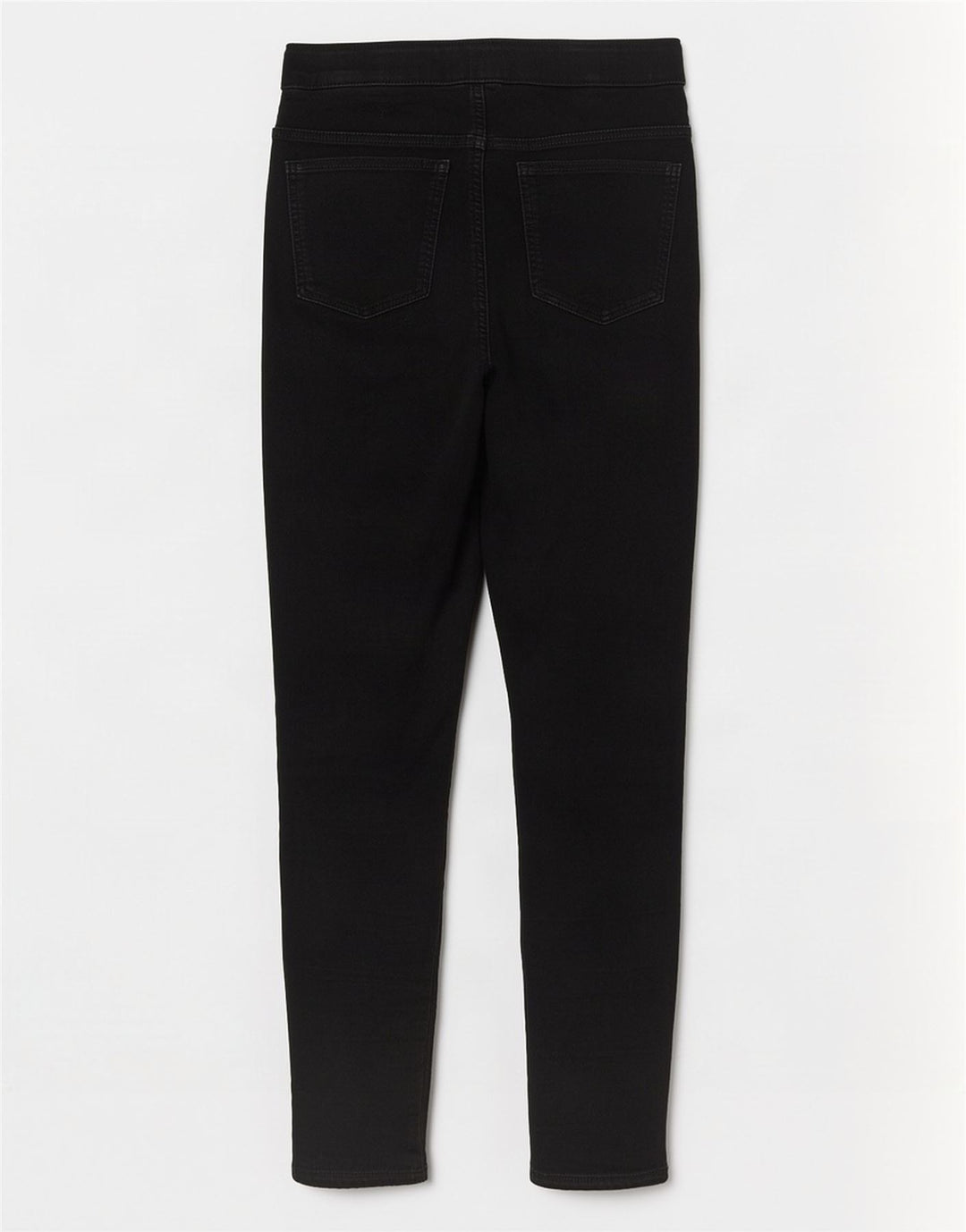 Calça jeans feminina Marks & Spencer UK 12 médio W30 L29 algodão preto