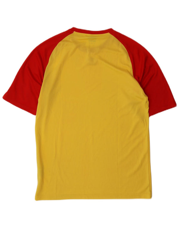 Camiseta masculina Umbro Top XL amarelo colorblock poliéster
