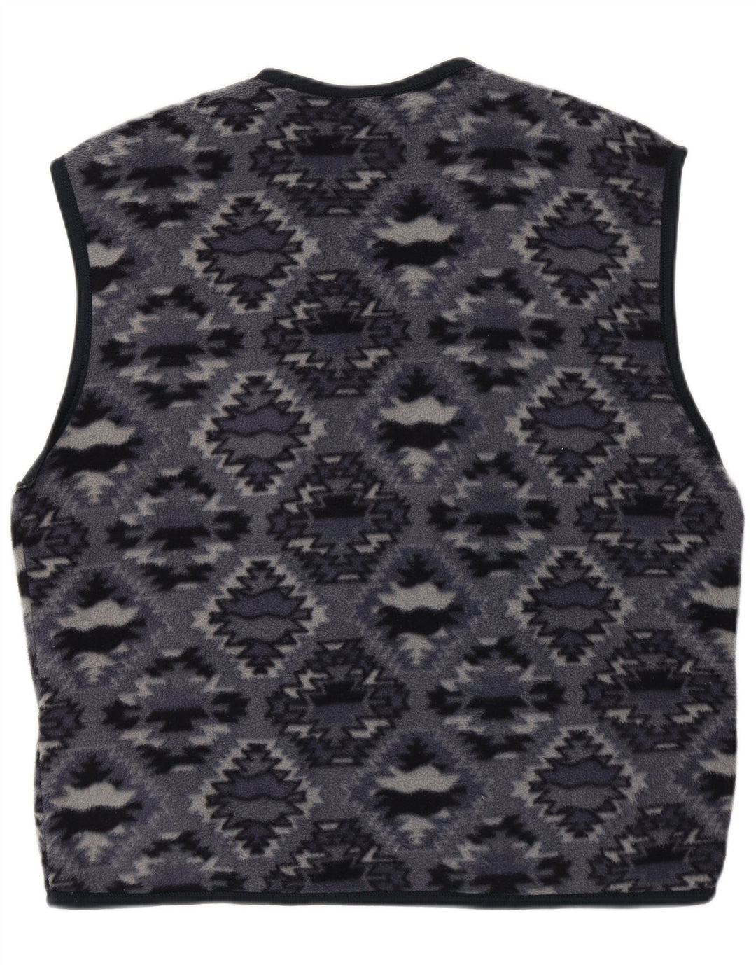 Stratos Mens Fleece Gilet UK 36 Pequeno Poliéster Geométrico Azul Marinho
