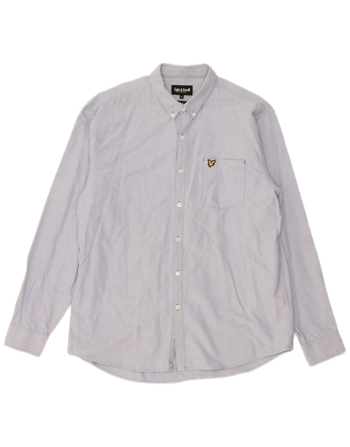 Camisa masculina slim fit Lyle & Scott XL azul