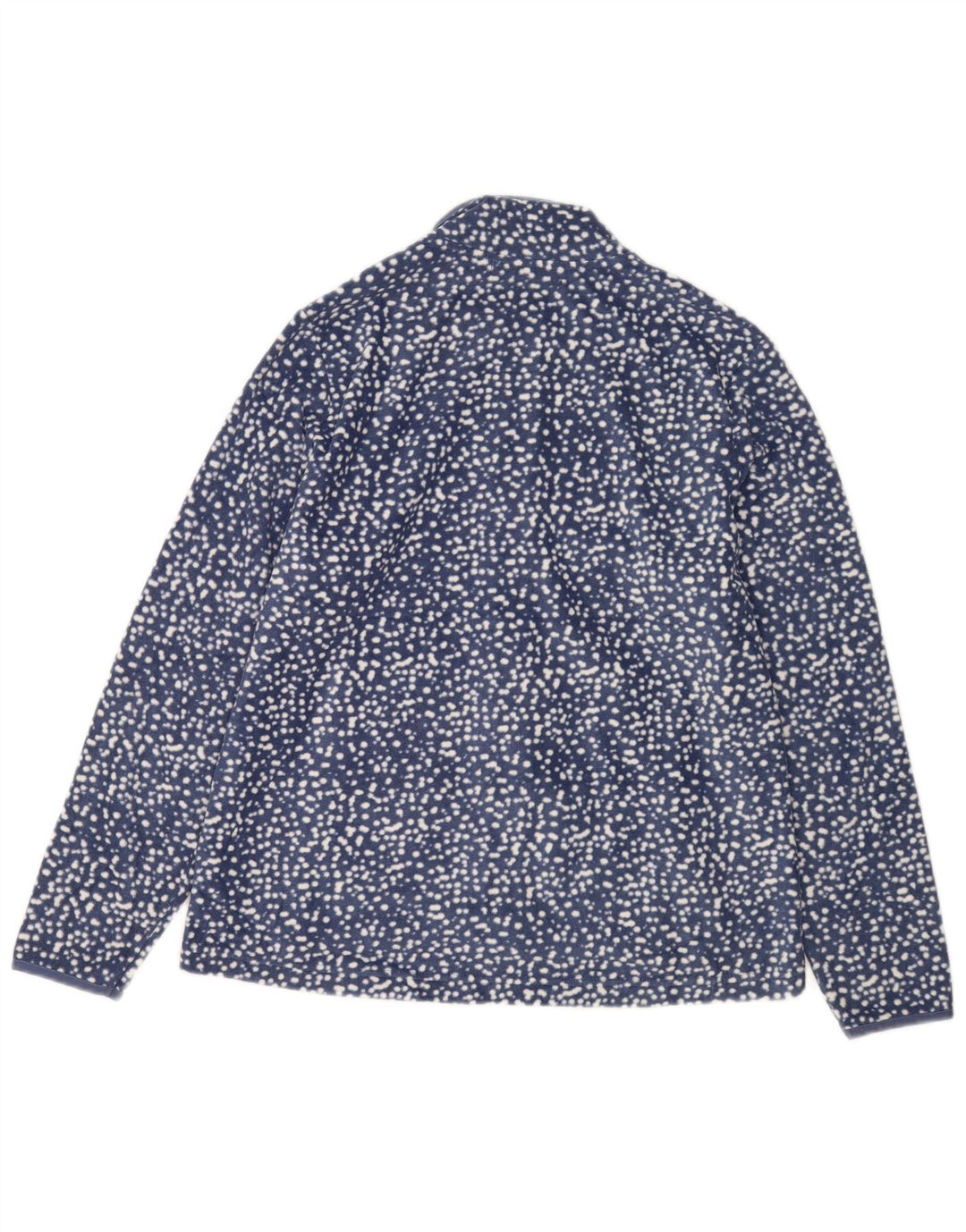 Jaqueta de lã feminina Marks & Spencer UK 16 grande azul marinho manchado