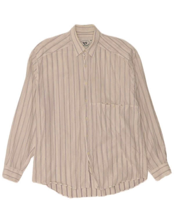 Camisa masculina Daniel Dodd XL listrada branca