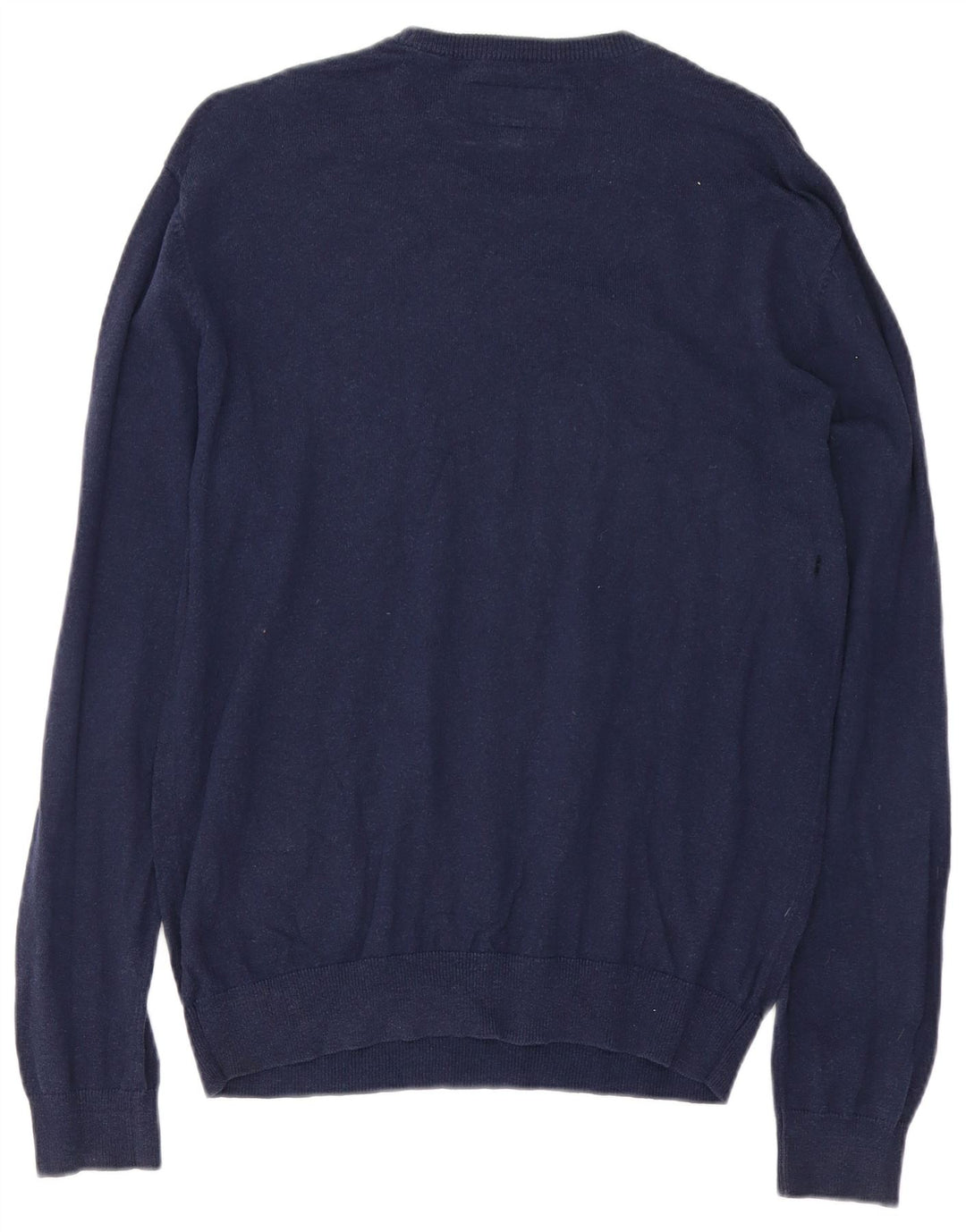 Suéter masculino Jack Wills com gola redonda, algodão azul marinho médio
