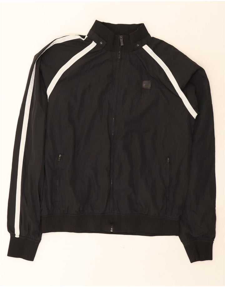 Jaqueta bomber masculina Fila UK 40 grande poliéster colorblock preto