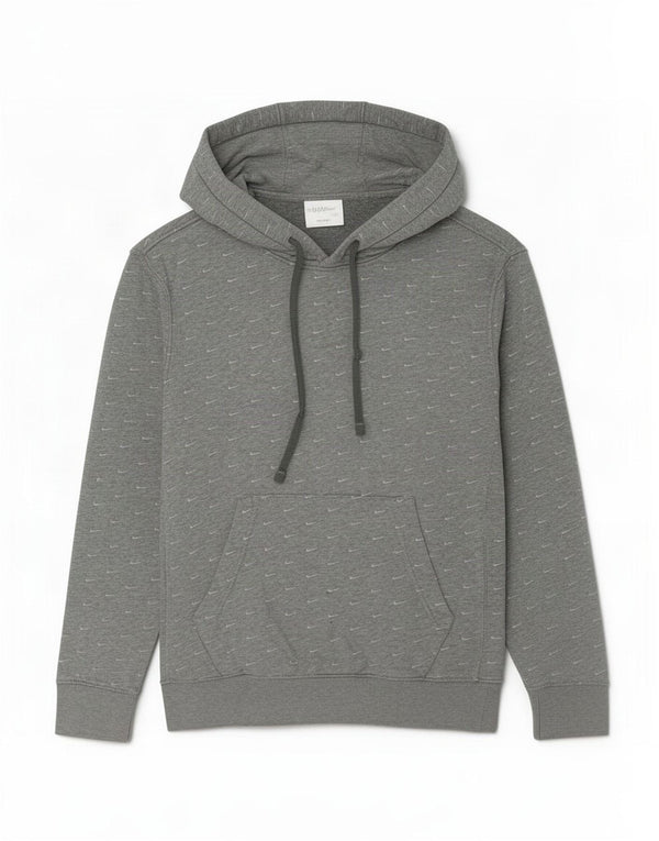 Nike Mens Graphic Hoodie Jumper XS Algodão Cinza
