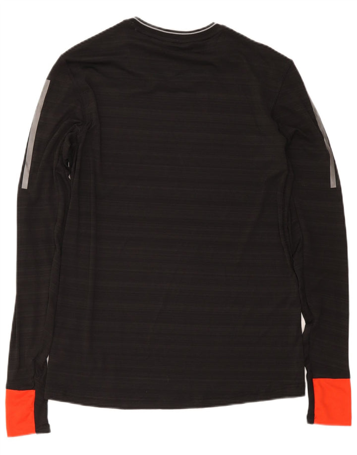 Adidas Masculino Climacool Top Manga Longa Pequeno Preto Colorblock Poliéster