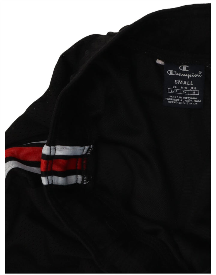 Champion Mens USA Graphic Sport Shorts Pequeno Poliéster Preto