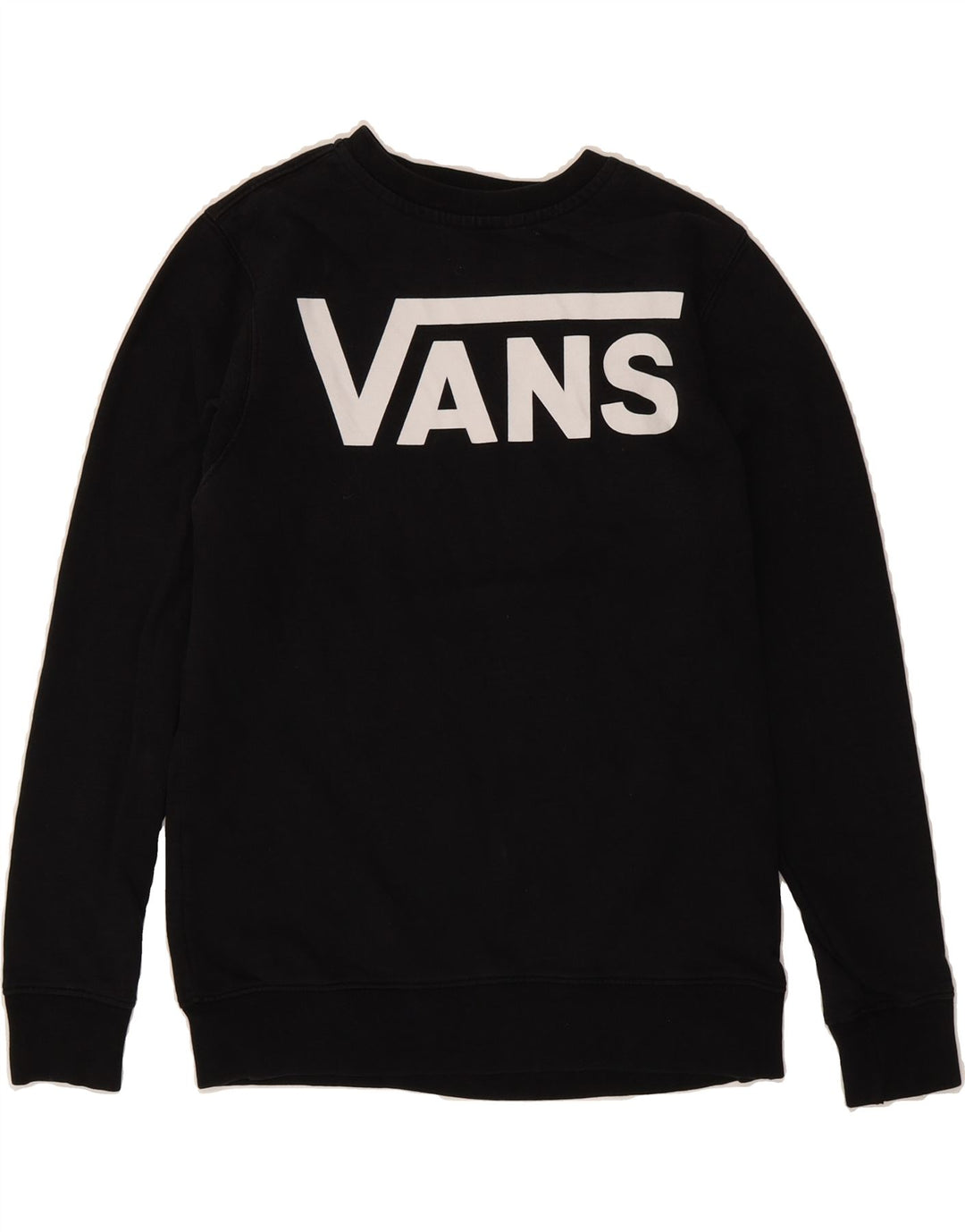 VANS Mens Graphic Sweatshirt Jumper XS Black Cotton Vintage Vans and Second-Hand Vans from Messina Hembry 