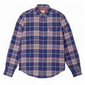 Camisa masculina Ben Sherman grande algodão xadrez azul marinho