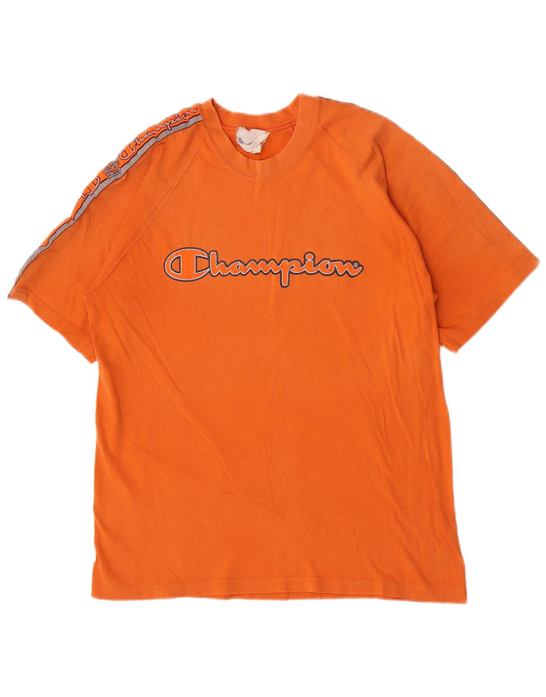 Camiseta masculina Champion Graphic Top Médio Algodão Laranja