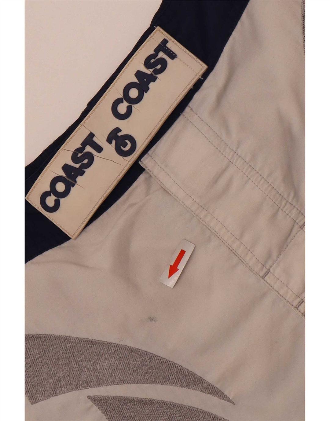 Coast Mens Graphic Natação Shorts Pequeno Azul Marinho Colourblock Poliamida