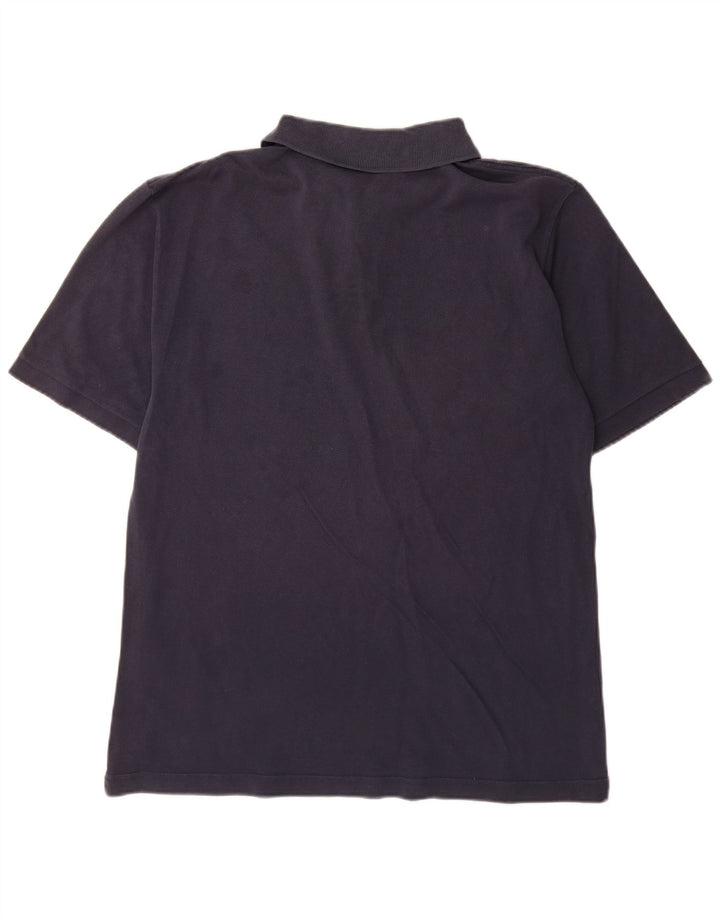 Camisa polo masculina Kappa grande algodão azul marinho