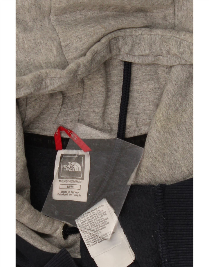 THE NORTH FACE moletom com capuz masculino médio azul marinho algodão colorblock