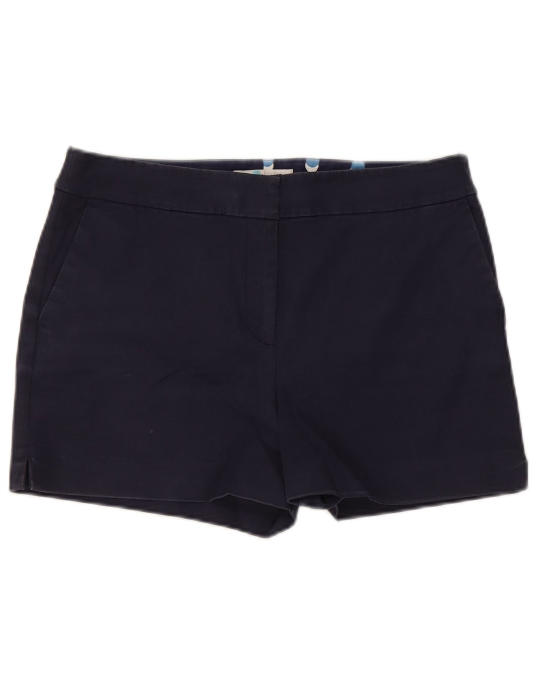 Boden Womens Chino Shorts UK 12 Médio W30 Azul Marinho Algodão