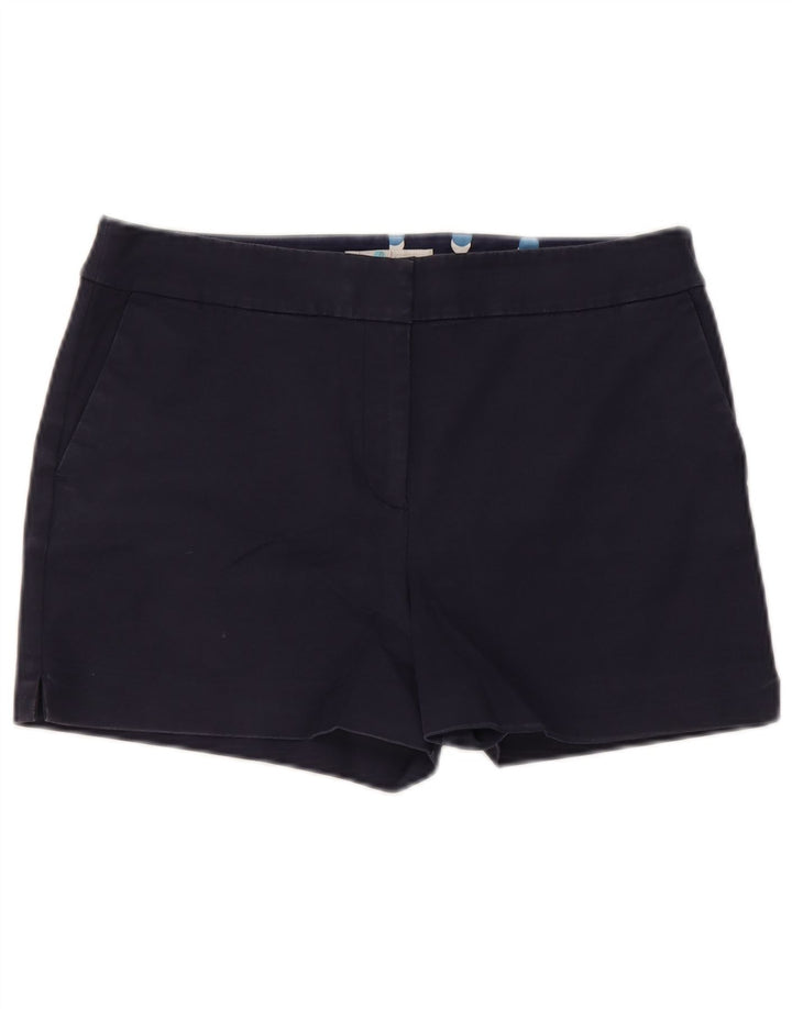 Boden Womens Chino Shorts UK 12 Médio W30 Azul Marinho Algodão