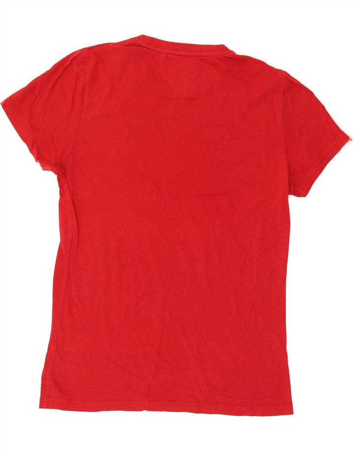 SUPERDRY Mens T-Shirt Top Medium Red Vintage Superdry and Second-Hand Superdry from Messina Hembry 
