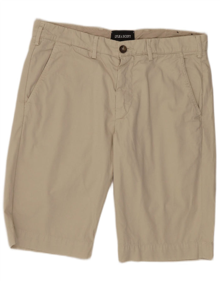 Lyle & Scott Mens Chino Shorts W31 Médio Bege