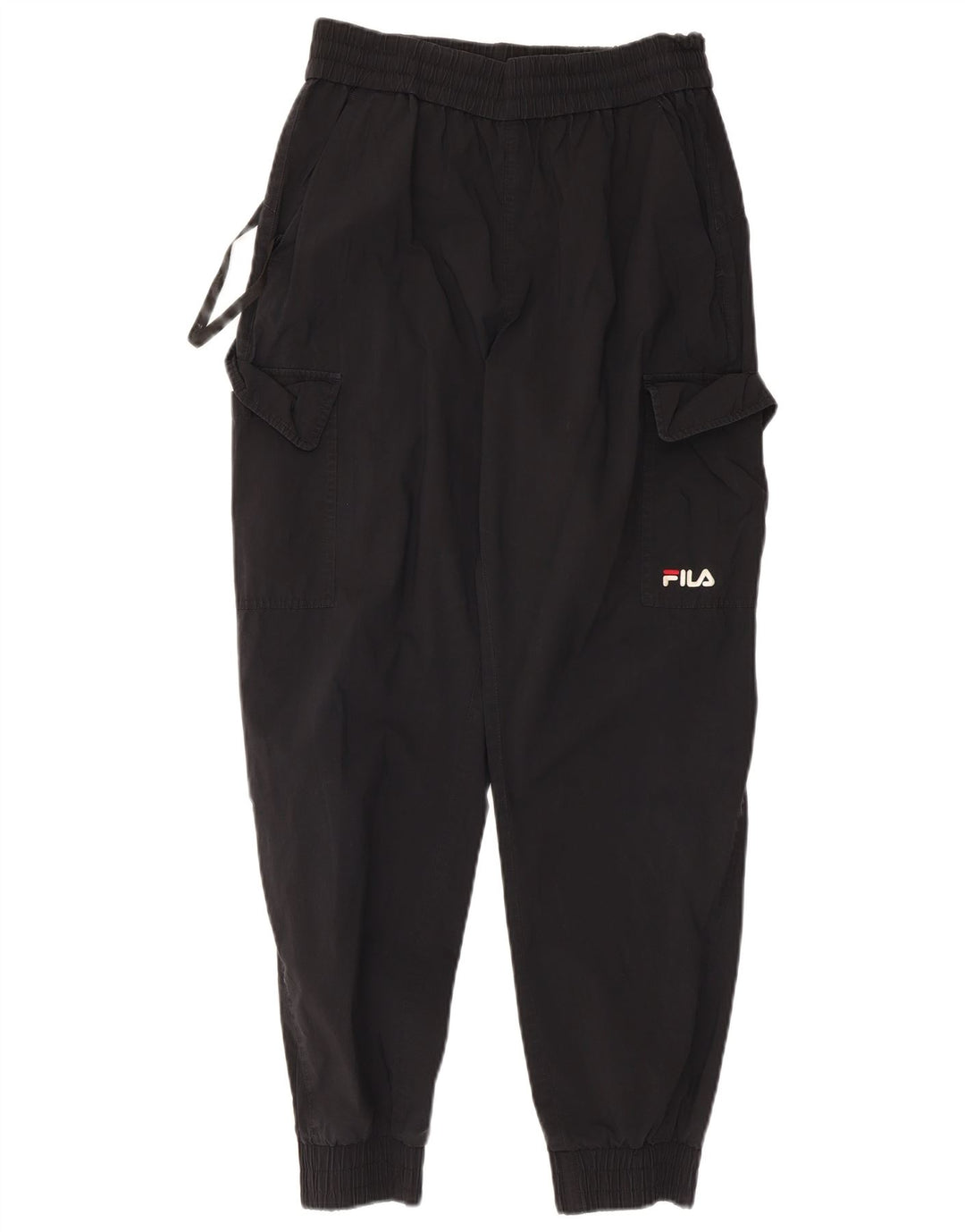 Fila Mens Cargo Calças de treino Joggers Médio Algodão Preto