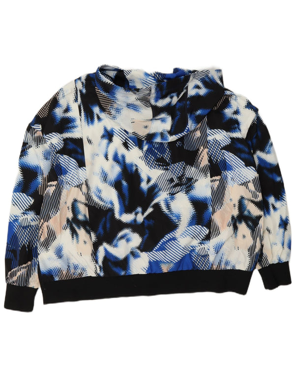 Calvin Klein Jaqueta feminina com estampa abstrata de agasalho Reino Unido 10 pequeno multi