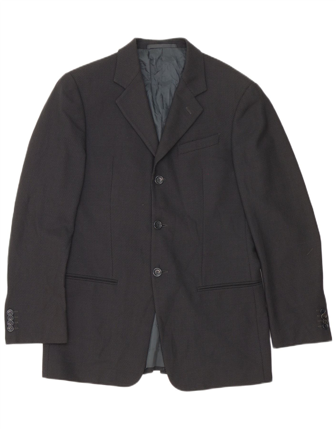 Terno masculino Armani Collezioni com 3 botões e 2 peças cinza médio