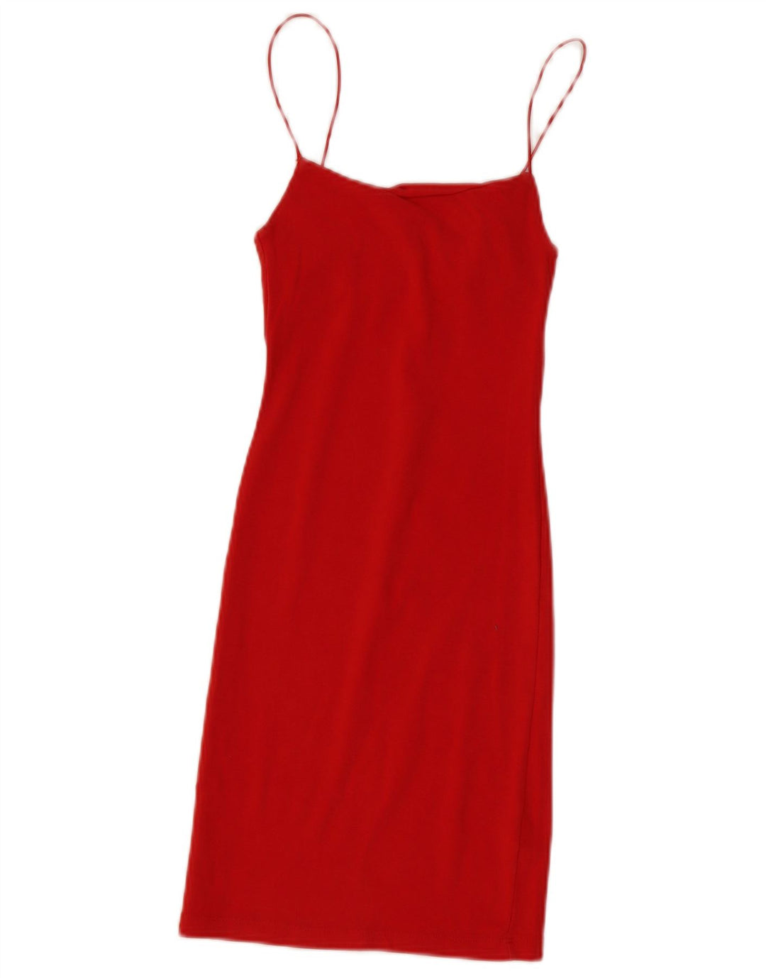 Vestido de verão feminino Zara UK 8 pequeno algodão laranja