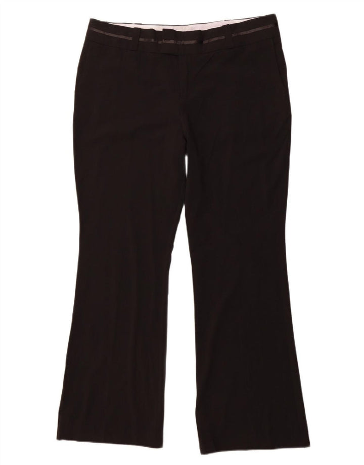 MOSSIMO Calça feminina de cintura alta com corte bootcut US 16 2XL W38 L32 preta