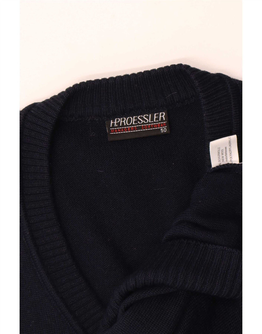 Colete masculino vintage regata IT 50 policloreto azul marinho médio