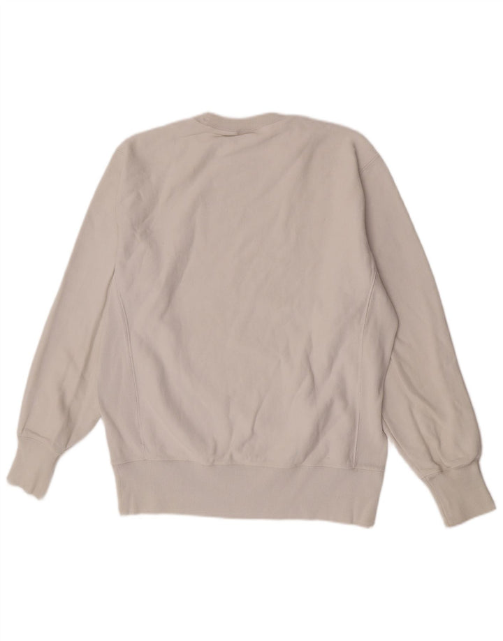 Champion moletom feminino jumper UK 20 2XL algodão branco