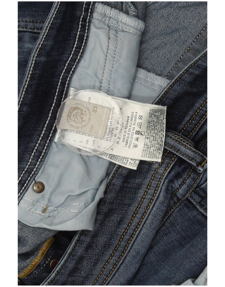 Diesel Mens Jeans Skinny W33 L33 Azul Algodão
