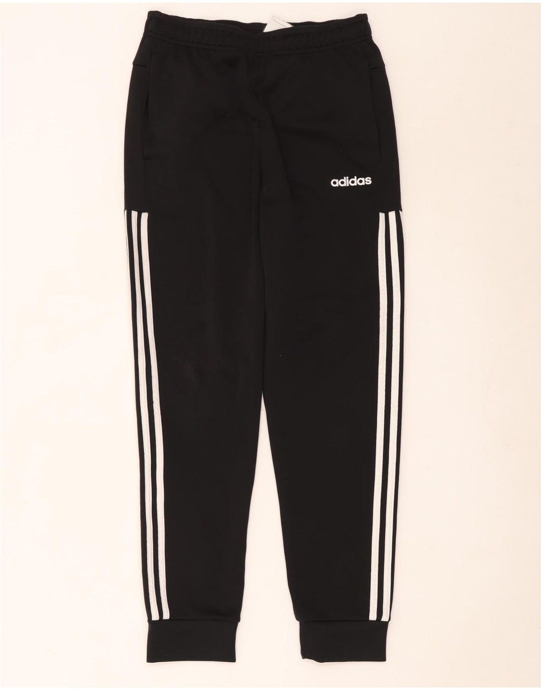 Adidas Mens Treino Calças Joggers Pequeno Poliéster Preto