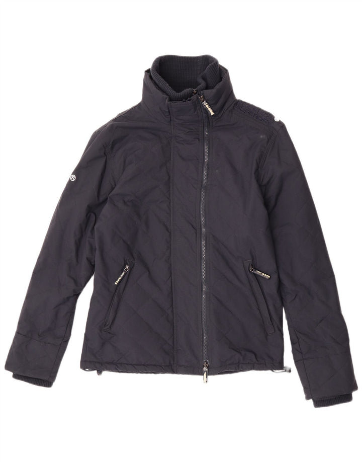 Jaqueta corta-vento masculina Superdry acolchoada Reino Unido 38 médio azul marinho nylon