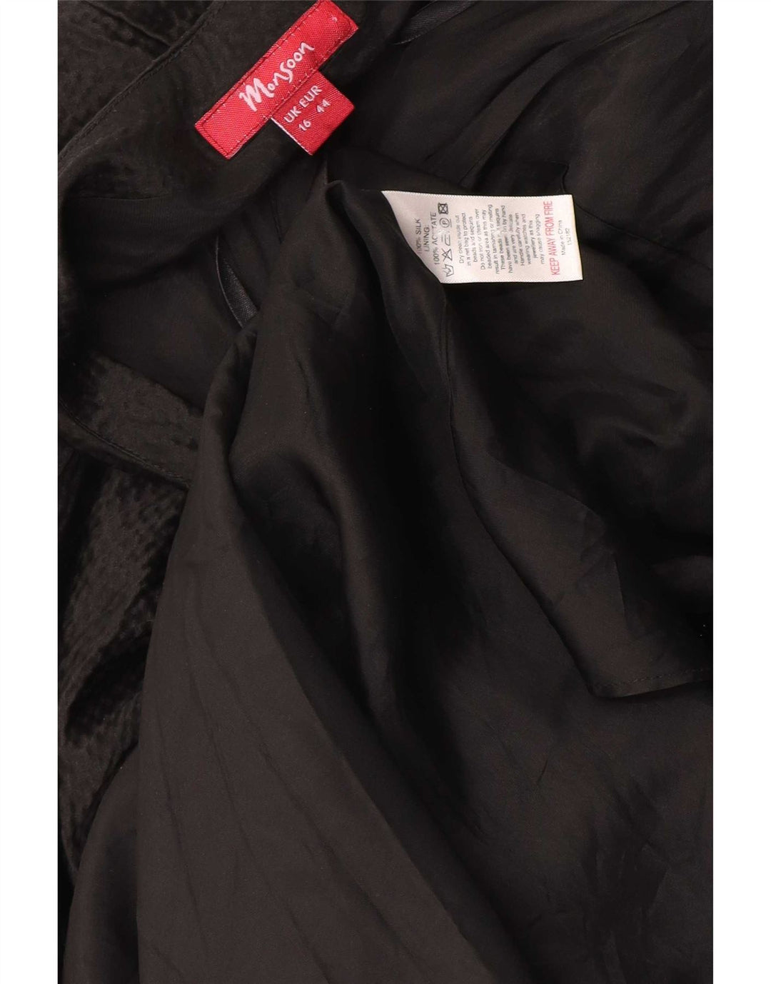Vestido maxi feminino Monsoon Halter Reino Unido 16 grande seda preta