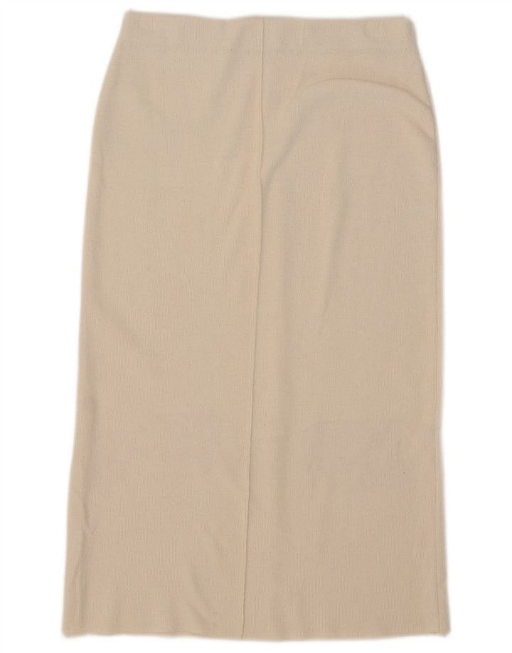 Saia midi feminina Zara médio W28 branco