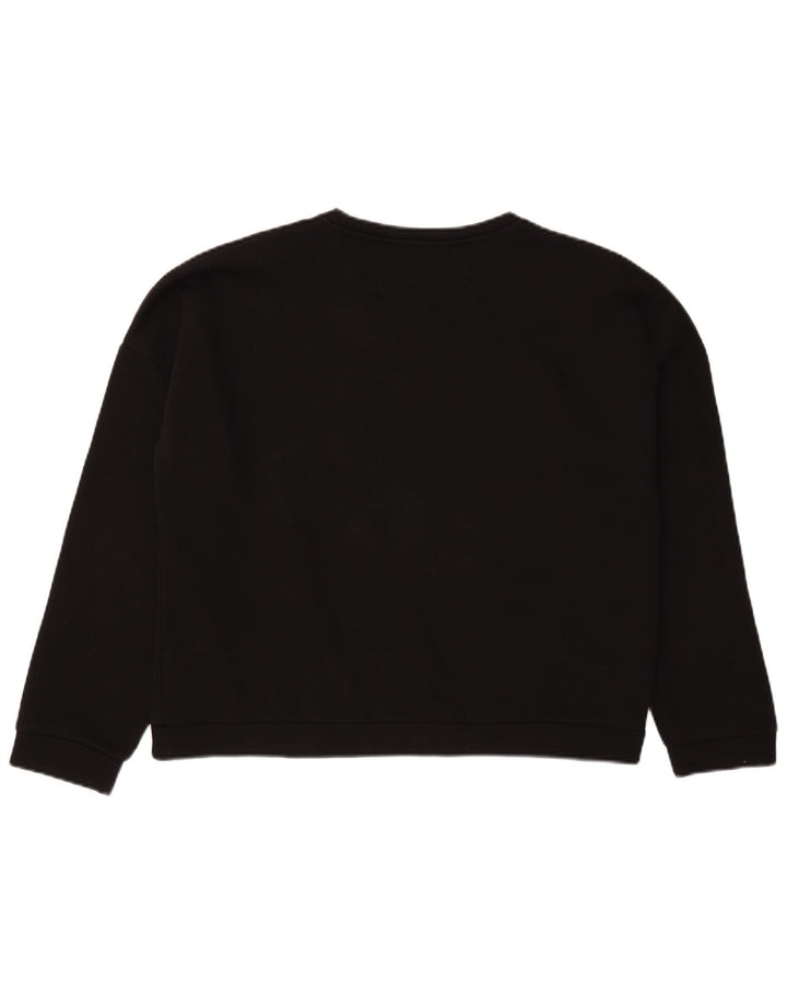 Suéter feminino Guess com estampa gráfica oversized UK 14 grande preto