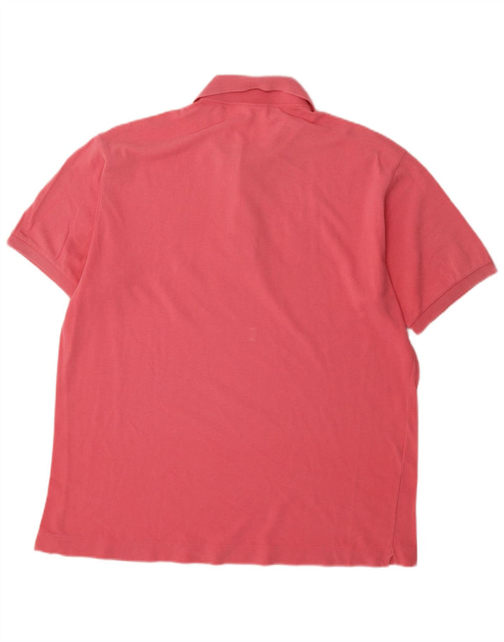 Camisa polo masculina LACOSTE tamanho 6 XL algodão rosa