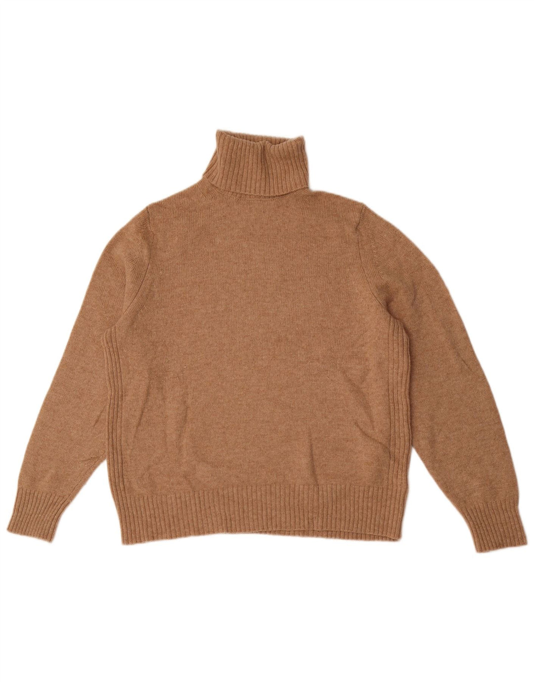 Suéter feminino Marks & Spencer com gola redonda Reino Unido 18 XL lã bege
