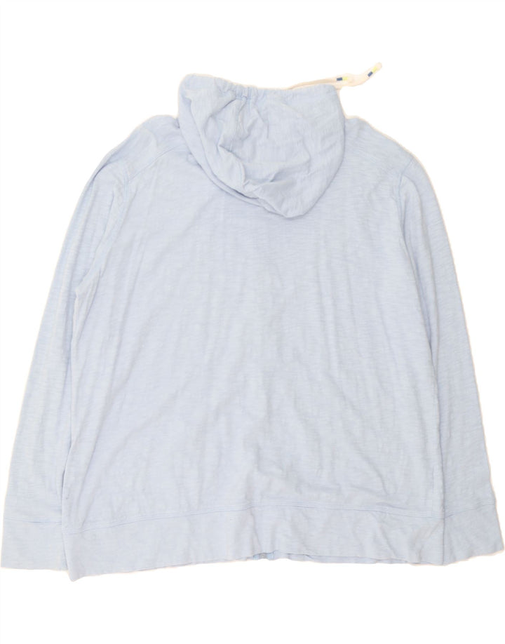 EDDIE BAUER Womens Zip Hoodie Sweater UK 20 2XL Blue Cotton Vintage Eddie Bauer and Second-Hand Eddie Bauer from Messina Hembry 