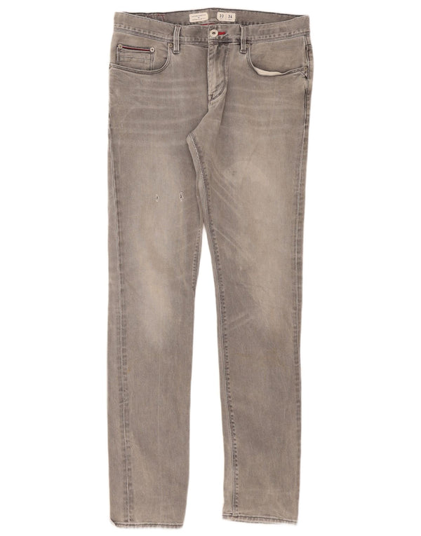 Tommy Hilfiger Masculino Layton Extra Slim Jeans W33 L34 Cinza Algodão