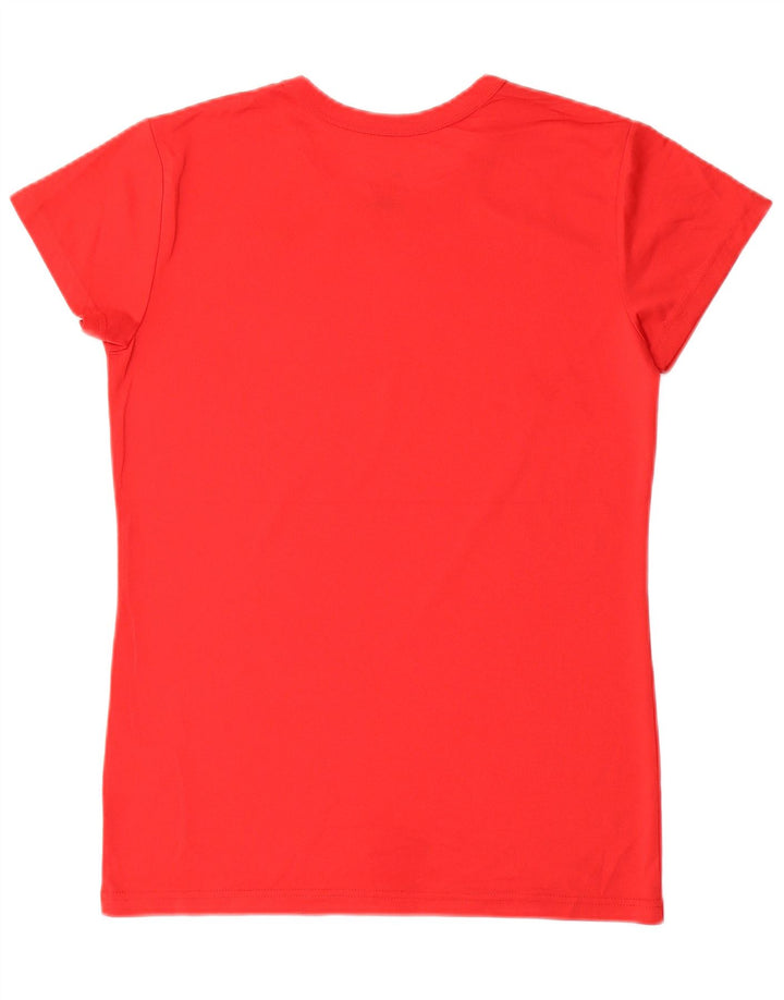 Camiseta feminina NIKE Dri Fit UK 12 poliéster vermelho médio