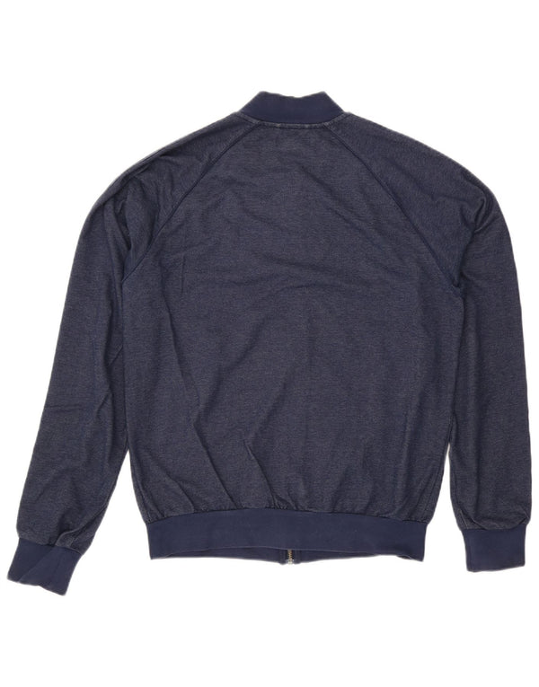 Adidas Mens Tracksuit Top Jacket Médio Azul Marinho Algodão