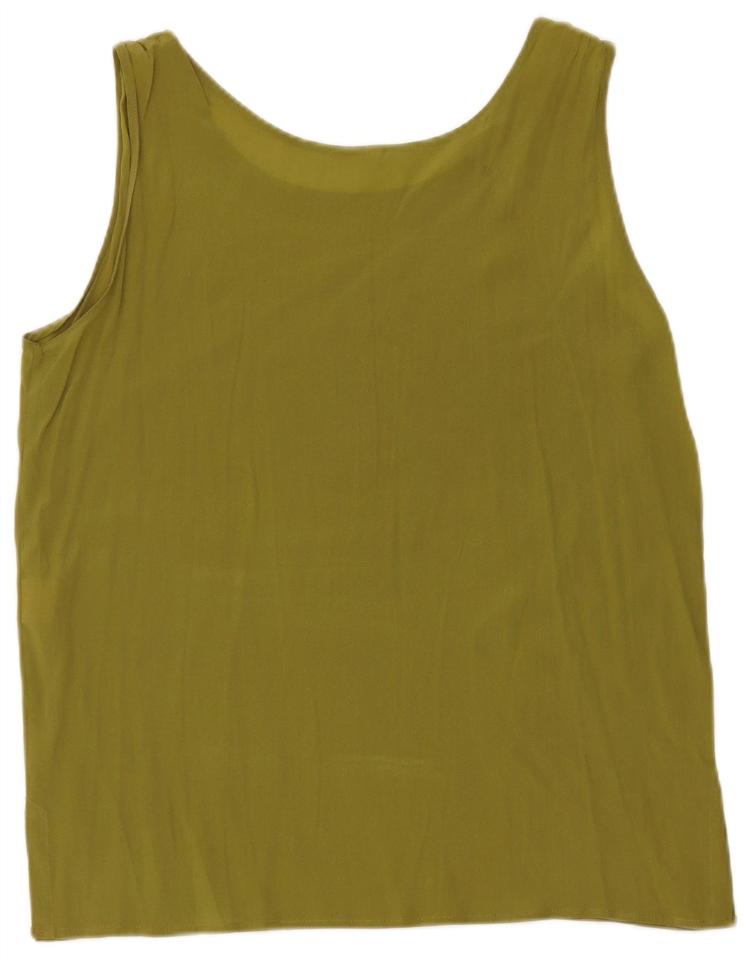 Top feminino vintage UK 14 acetato verde médio