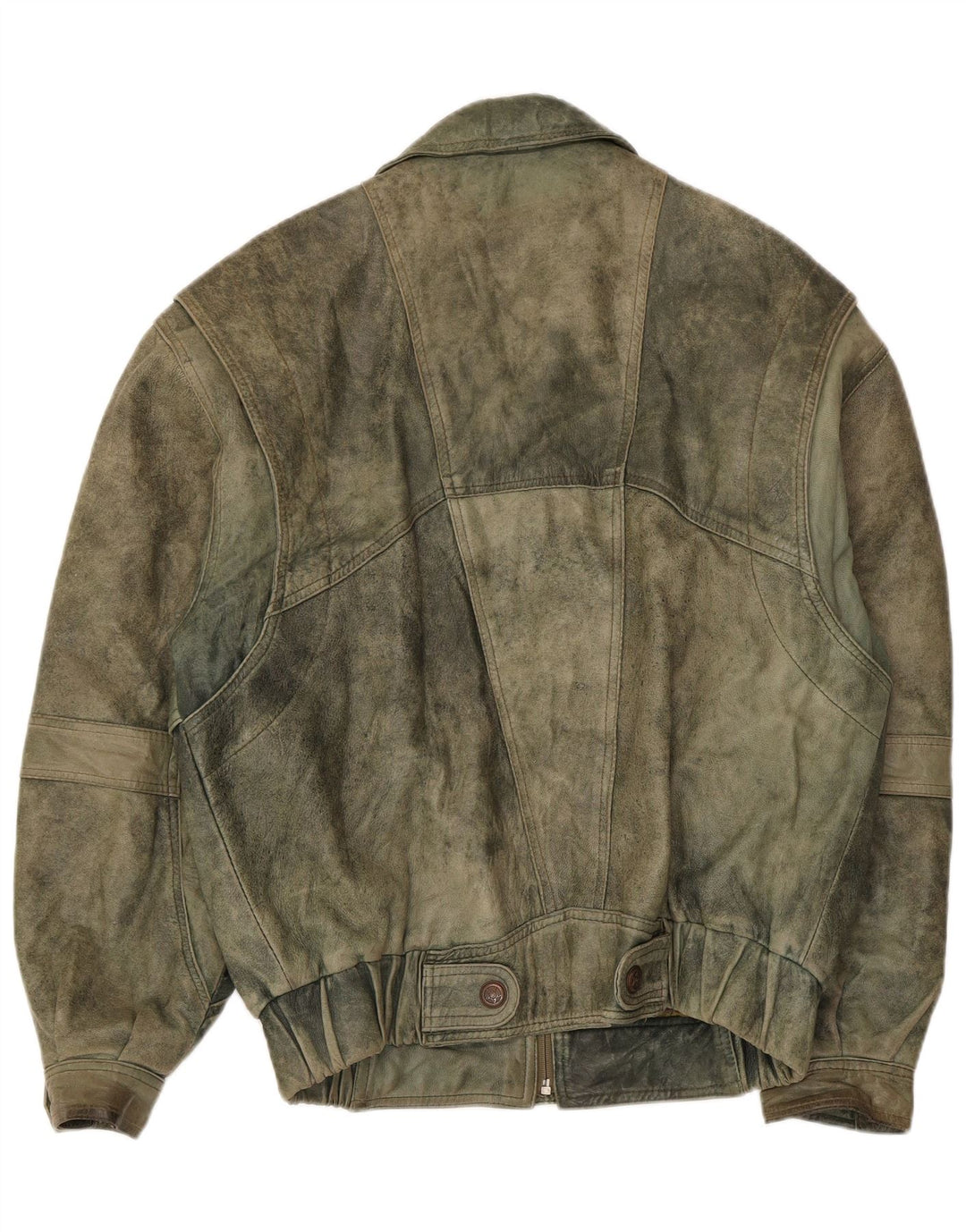 Jaqueta de couro masculina Douglas UK 38 couro cáqui médio