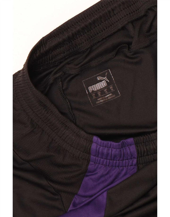 Shorts esportivos gráficos masculinos Puma XL preto colorblock